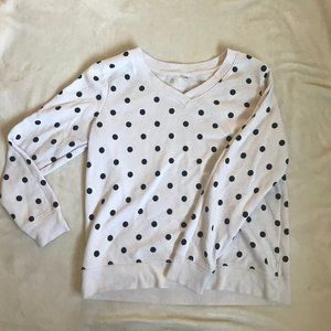 Long Sleeve Poka Dot Sweater